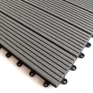 Antisplinter Anticorrosion 300X300mm Outdoor Interlocking WPC Balcony Decking Tiles